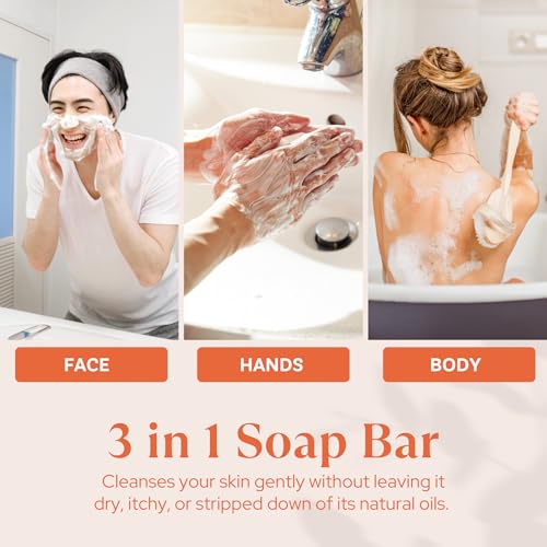 Image of Wavertree & London Peach Bellini Scented Natural Soap (2 Bars), 7oz Moisturizing French Triple Milled Soap Bars enriched with shea butter - Pure Plant Based Bath & Body Bars for All Skin Types