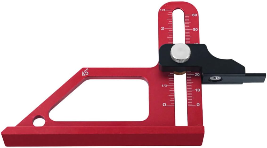 Digital Saw Height Gauge for Woodworking with High Precision Measurement and User-friendly Interface, Aluminum Alloy Depth Gauge Measuring Tool for Accurate Woodworking Tasks