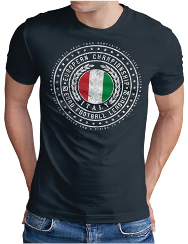 T-shirt Italie homme drapeau italien Euro de foot de S à 5XL