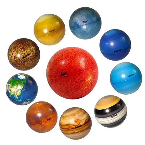 Image of VELURA 10Pcs Solar System Galaxy Planets for Kids Toys Party Favors Table Decor|10x Planets Ball| Other Science & Nature Toys| Science & Nature | Educational |Toys & Hobbies