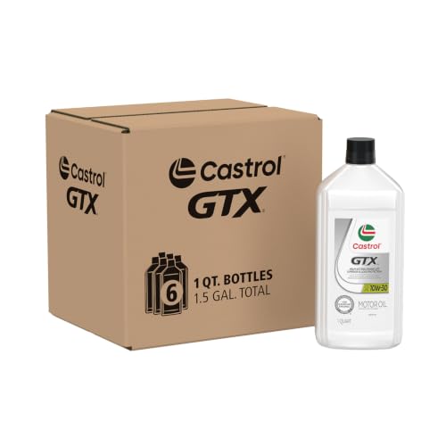 Castrol GTX 10W-30 Conventional Motor Oil, 1 Quart, Pack of ...