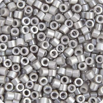 Miyuki Delica 11/0 Light Grey Smoke Opaque Ceylon 5.2gms Vial of Japanese Glass Beads