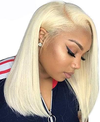 Beauhair 613 Blonde Human Hair Lace Front Wigs For Women With Baby Hair Straight Frontal Wig Brazilian Virgin Human Hair Glueless Lace Wig(4×4 Lace Wig 14Inch)