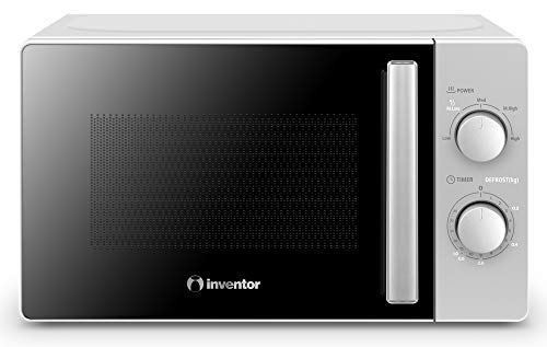 Inventor Microondas MWO-20LS de 700W, 20 Litros de Capacidad, 6 Programaciones y Modo Descongelación, Temporizador de 35min, Color Plata