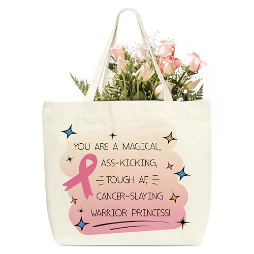 HMJKL Cancer Awareness Canvas Tote