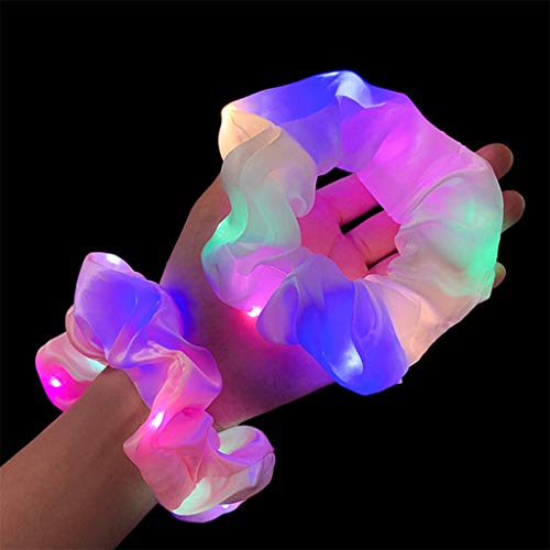 Kdhgoo NEW Headband For Womens Fashion Led Light Hair Ring Elastics Bands Ponytail Giant Hair Scrunchie Gift cover