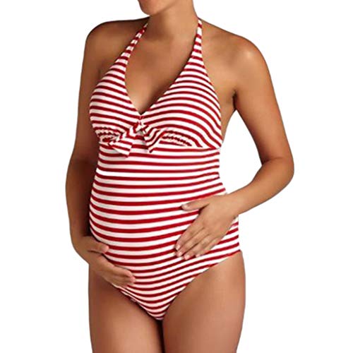 Tankini Traje de baño Mujer Maternidad Premamá para Mujer Punto Deportes Bañador...