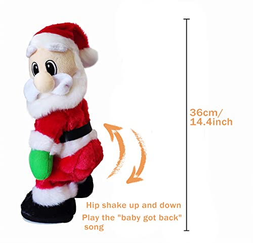 Twisted Wiggle Hip Twerking Shaking Hips Santa Claus Singing Electric Toy For Kids English Song #TOP1