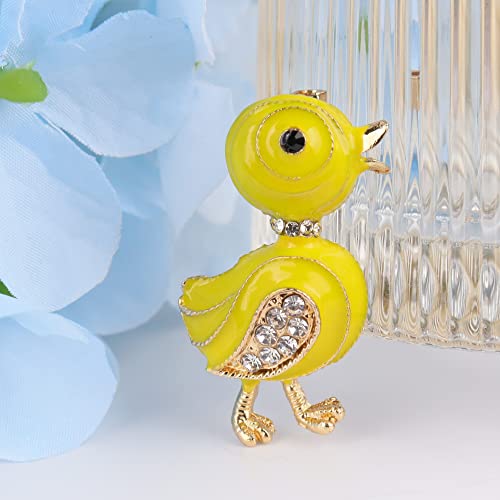 Image of Animal brooch Women's Fashion Unique Crystal Rhinestone Vintage Enamel Lapel Safety Pin, Clothing Jewelry Clothing Backpack Jacket Hat Decoration DIY