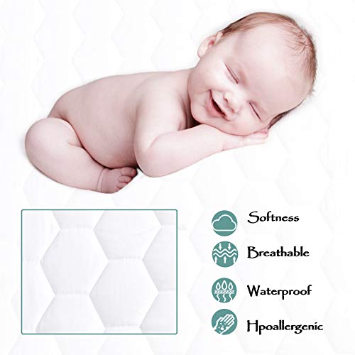 Twin Xl Quilted Waterproof Mattress Pad Cover,Soft Mattress Pad Cover, Waterproof Mattress Protector Stretches Up To 16” Deep Pocket-Hollow Alternative Filling-Cooling Mattress Topper #TOP3