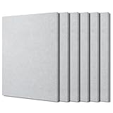 BXI Sound Absorber - 16 X 12 X 3/8 Inches 6 Pack High Density Acoustic Absorption Panel, Sound Absorbing Panels Reduce Echo Reverb, Tackable Acoustic Panels for Wall and Ceiling Acoustic Treatment