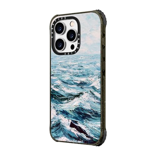 Coque iPhone 14 Pro bleu foncé CASETiFY Ultra Impact test qualité militaire - 5