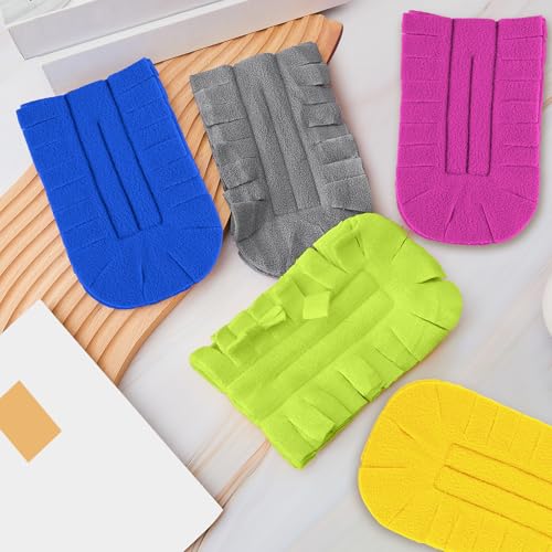 Image of Zubebe 20 Pcs Reusable Duster Refills Fleece,Stylish Color | Soft Polyester Fiber Flat Duster Refill Multi Surface Washable Cleaning Pad Tools for Home, Blinds, Car, Pet, Furniture, Fans