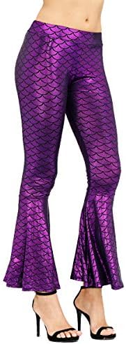 Halloween Women Metallic Disco Leggings 