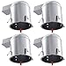 Sunco Lighting 4 PACK - 6" inch Remodel LED Can Air Tight IC Housing LED Recessed Lighting- UL Listed and Title 24 Certified, TP24