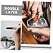 FOMIYES 2pcs Double Layer Shave Cream Bowl Men's Shaving Foam Cup Unbreakable Shaving Soap Mug for Travel