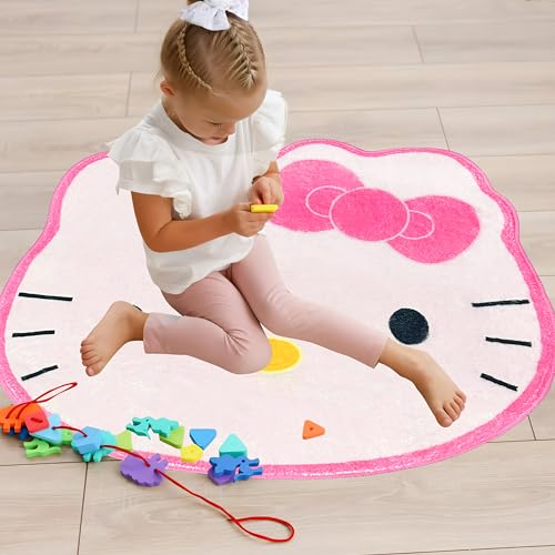 Tapete decorativo suave diseño Kitty para dormitorio miniatura 3