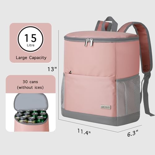 image for HAWGON Insulated Cooler Backpack Small- Leak Proof Backpack Cooler 30 