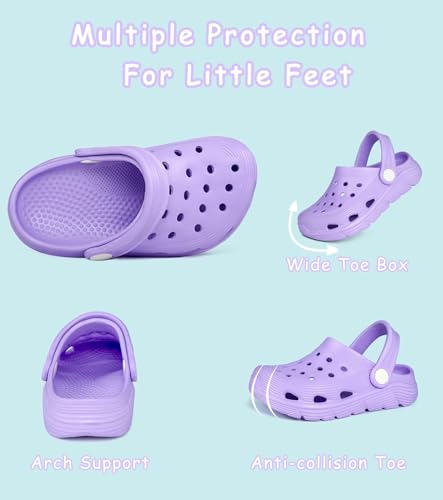 Image of Toddler Kids Garden Clog Slip On Slide Sandals Beach Water Shoes