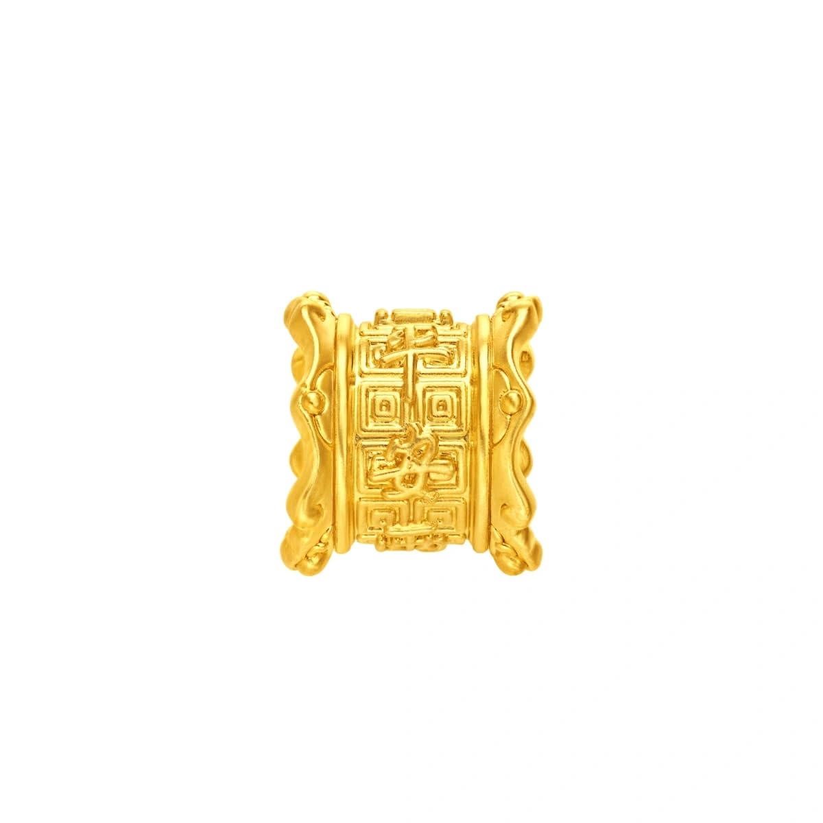 CHOW TAI FOOK 24K Gold Palace Museum Collection 24k Gold Imperial Blessing Charm - PING AN