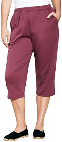 Roaman's Women's  Knit Capris