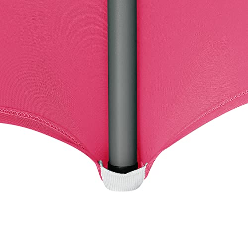 Image of Peomeise 8FT Spandex Table Cover Rectangular Stretch Spandex Tablecloth (Hot Pink,8FT)