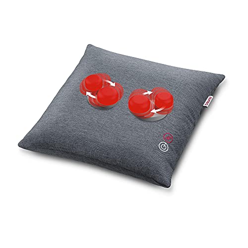 Beurer MG 135 Cuscino per Massaggio Shiatsu con Fuzione Calore 4 testine massaggianti, spegnimento...