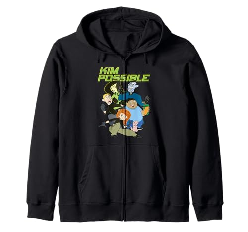 Sweat à capuche zippé Disney Kim Possible vêtement sweat-shirt pour homme femme