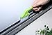 2pcs Hand-held Groove Gap Cleaning Tools Door Window Track Kitchen Cleaning Brushes(Green)