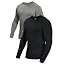 Black+grey Melange 2-pack