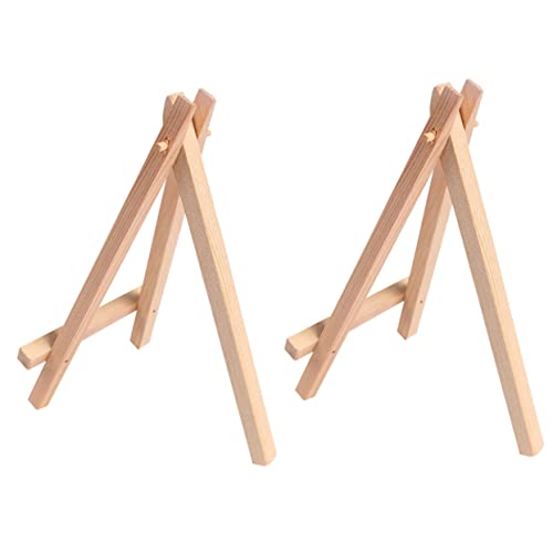 HOMSFOU 2 Peças Pequeno Cavalete Cavaletes Em Miniatura Mini Cavalete De Exibição Base Para Telefone