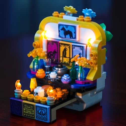 BRICKSHINING LED Lighting Compatible with Lego Altar of The Dead 40811 Light Kit Compatible with Lego 40811 NOT Included The Model - JUST Lights