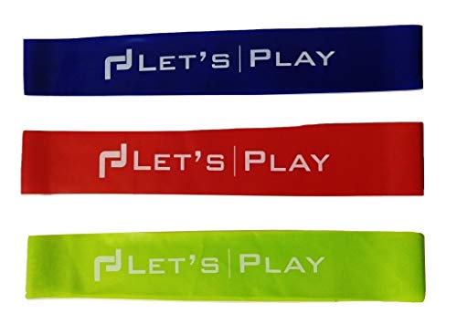 Letsplay Resistance Loop Exercise Bands, Set of 3 Letsplay Resistance Loop Exercise Bands, Set of 3