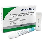 One Step H. Pylori Home Test Kit – Helicobacter Pylori Test Kit Faecal Detection – Ulcer and Bowel Health Test Kit – 10-Minute Results – Non-Invasive Stomach Ulcer Test for Early Detection