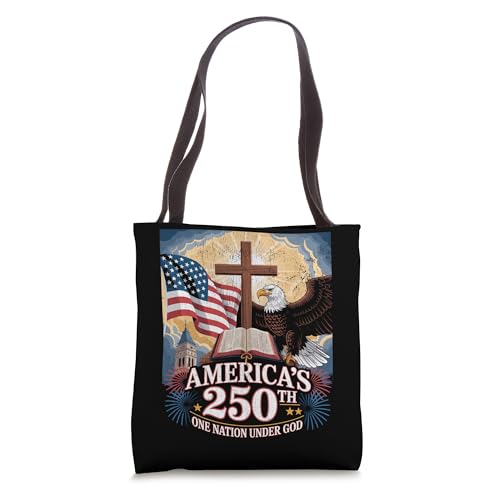 One Nation Under God 250 Years 250th Anniversary USA Tote Bag miniatura 1