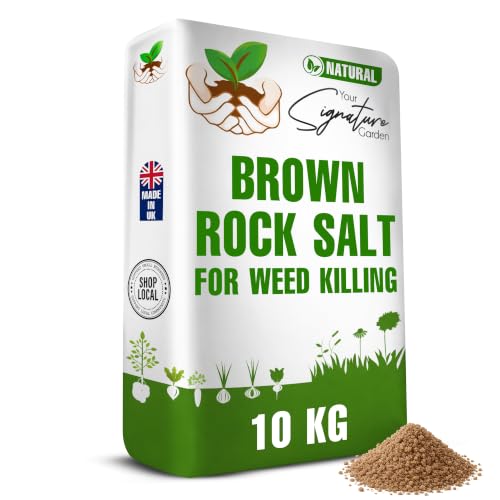 Laeto Signature Garden Bag of Grit Rock Salt Deicing White Brown Rock Salt for Weeds De-Icing Salt for Paths Driveways & Roads of Snow & Ice