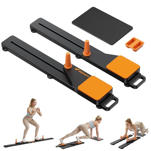 MERACH Reformer für Pilates– Pilates Board Multifunktions Bauchtrainer Brett 120KG Klappbar, Pilates Reformer für Rumpf, Bauch, Arme & Beine, FitnessgeräTe für Zuhause Leise