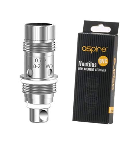 Lot de 10 résistances Aspire Nautilus 2 BVC en 0.7ohm pour Aspire Zelos 50W Vape Kit Remplacement BVC Atomiseur (sans Nicotine, sans tabac)