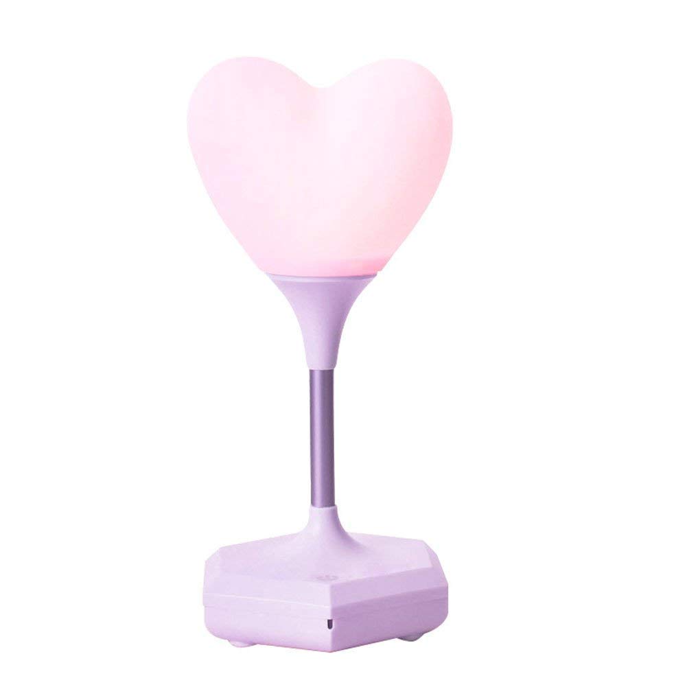 Creative Night Light, BESTHINKY LED Heart Shape Balloon Touch Lights Home Decoration Bedroom Lights Table Lamp Bedside Lights Gift for Valentine's Day Anniversary Birthday (Purple)