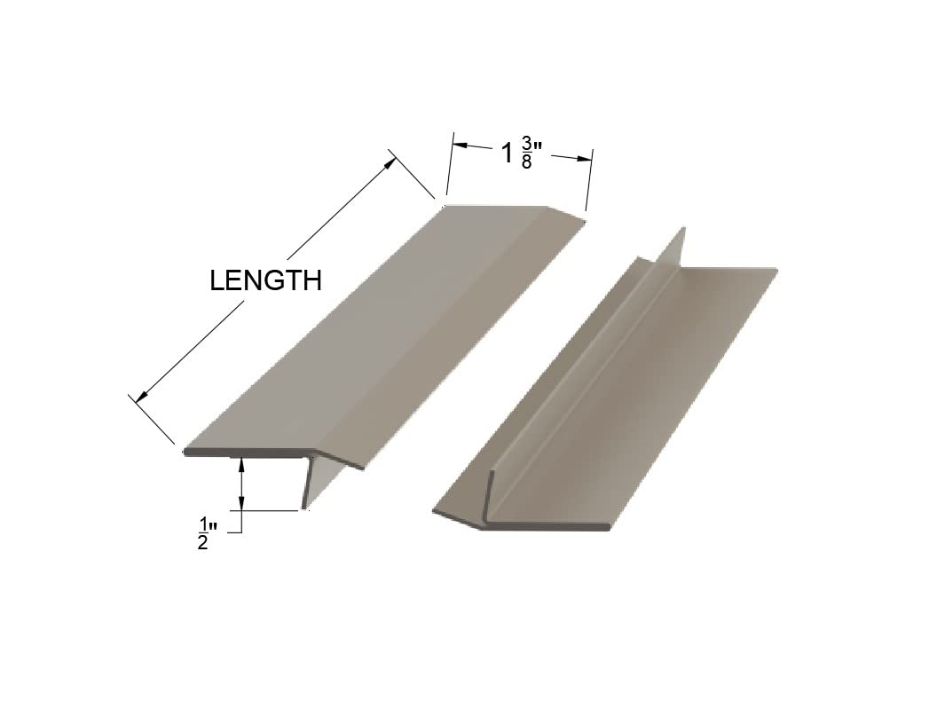 Brushed 304 Stainless Steel Universal Gap Cap T Molding Trim (21.00)