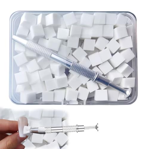 DACAIFH �l�C���X�|���W 100����1cm �g���̂ăX�|���W �l�C���A�N�Z�T���[ �Ԗ� ���� ���z���F ���� �l�C���c�[�� ��p�N���b�v�Ǝ��[�P�[�X�t�� �l�C���p�i �W�F���l�C����G��ɑΉ�