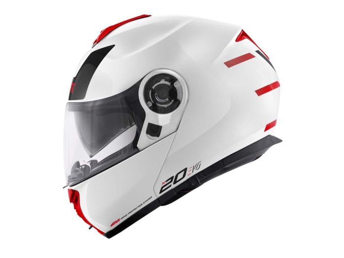 XT Givi Casco Modular HPS X.20 Expedition Graphic EVO Blanco Rojo Talla XS