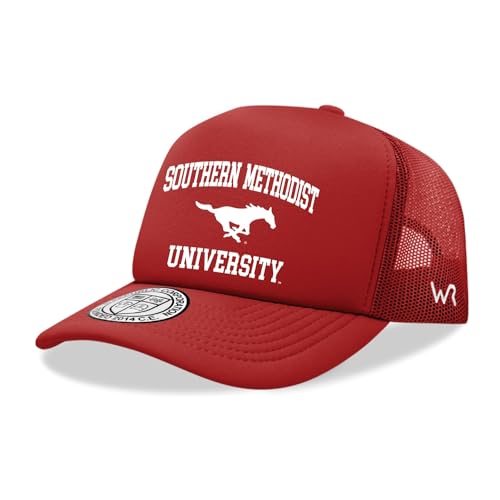 Southern Methodist University Mustangs SMU Trucker Mesh Snapback Seal Hat Red