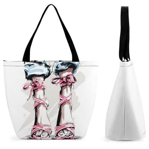 Sac de shopping rose grand format pour vos voyages et sorties
