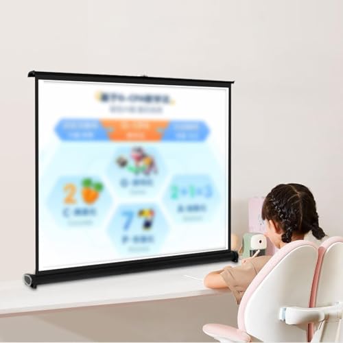 Pantalla manual portátil 50" 4:3 para proyector miniatura 5