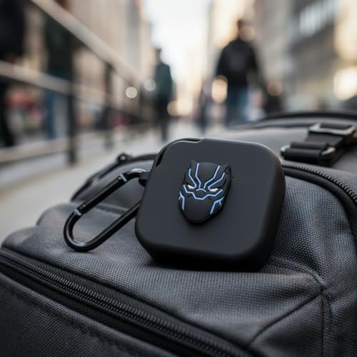 Image of Kapture Soft Silicone Case Compatible with Nothing Buds 2a, Cover with Hook, Nothing Buds 2a Case with Silicone 360 Protection, Dust-Proof, Shockproof