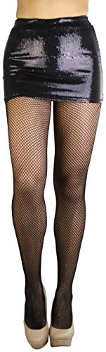 Image of ToBeInStyle Women's Sexy Vibrant Fine Classic Fishnet Full Footed Pantyhose
