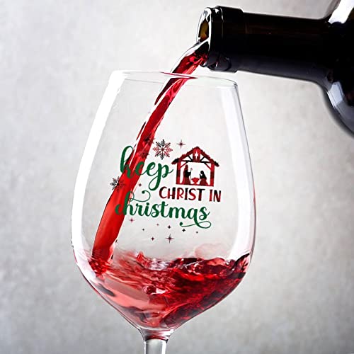 Verres à vin Keep Christ in Christmas 500ml - Lot de 2 - 2