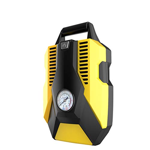 【Gonfiaggio Rapido】 Il compressore d'aria è collegato all'accendisigari e la pressione massima di gonfiaggio è di 150 psi. La pompa per pneumatici per auto può gonfiare un normale pneumatico per auto di medie dimensioni da 0 a 35 psi in 3-5 minuti.Basta premere l'interruttore e il compressore del gonfiaggio farà tutto il lavoro per te