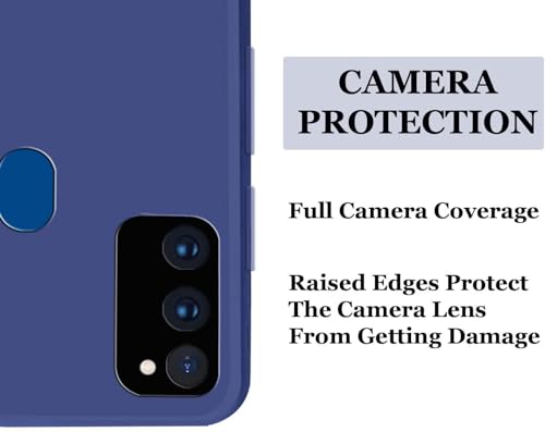 Image of A rtistque Back Cover Case for Samsung Galaxy M11 with Camera Protection | Shockproof TPU | Stylish Protective Design | Slim Fit | Ultra Matte | Samsung Galaxy M11 Back Cover - Blue